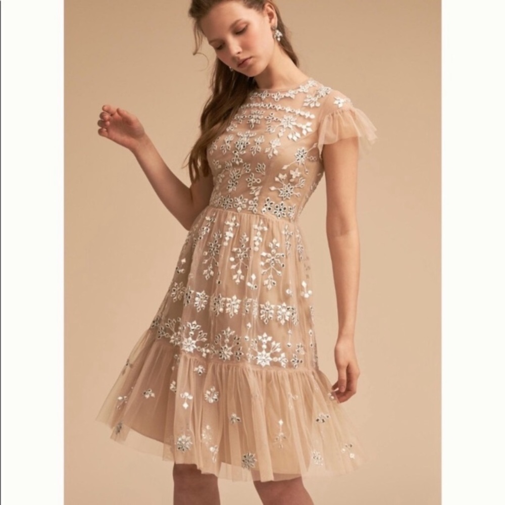 BHLDN beige dress